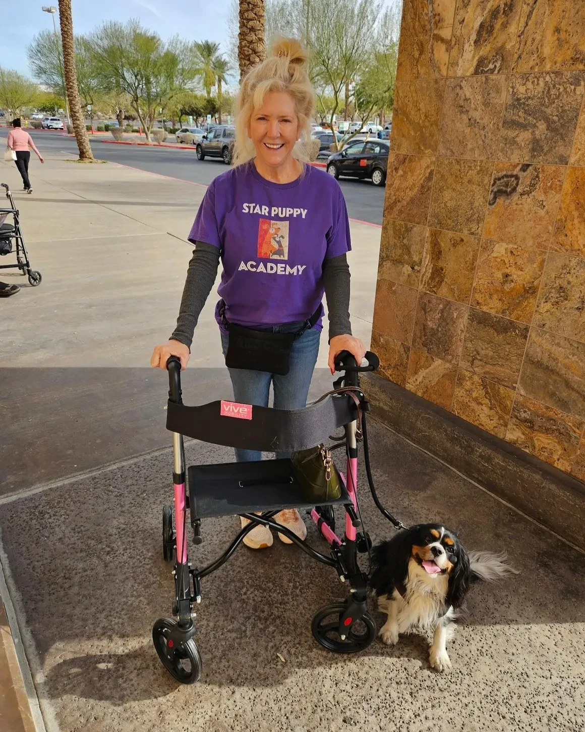 Emotional support dog in training completing obedience tasks with Star Puppy Academy LLC Las Vegas